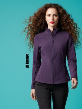 Spyder Active Purple Full Zip Jacket Size M